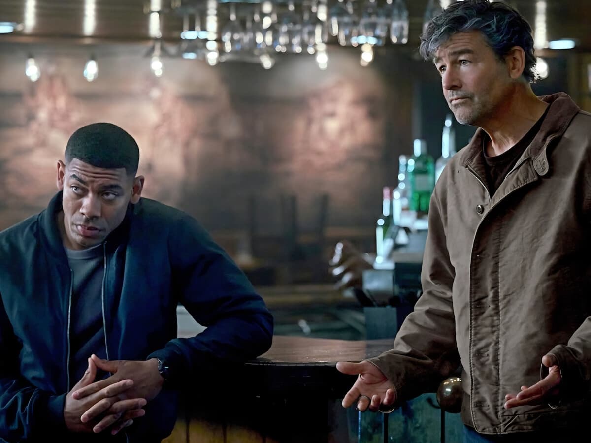 Aaron Pierre & Kyle Chandler credit: DC Studios/HBO Max